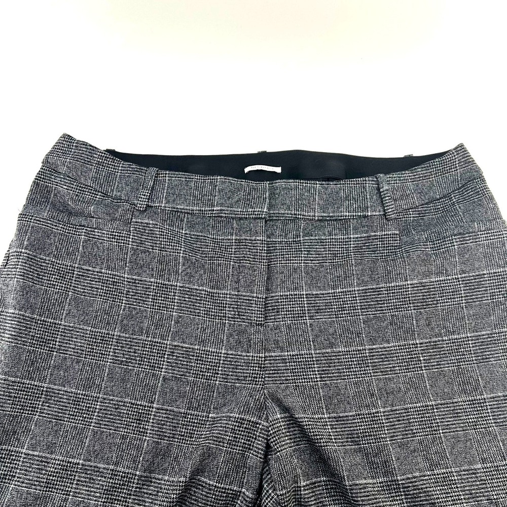 Lane Bryant The Curvy Allie Plaid Dress Pants Gray Black Metallic Sz 22 Trousers